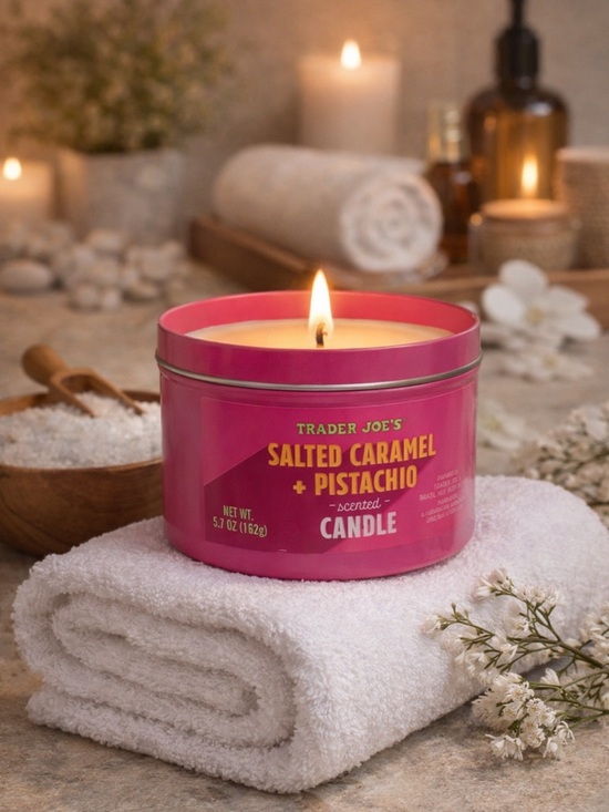 Trader Joes Other - Trader Joe’s Salted Caramel Pistachio Candle | Sweet Gourmand Scent | 5.7 oz